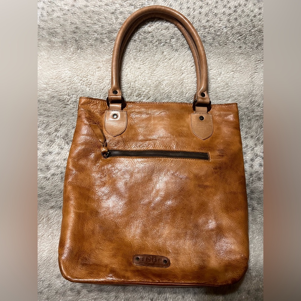 BED STU Italic Cafe Latte Rustic Bag Handbag Tote Bag NWT $345 - Picture 2 of 16
